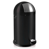 EKO Kickcan matte black waste bin, 33 litres VB964800 SEK00013