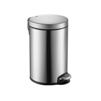 EKO Serene matte stainless steel waste bin, 8 litres 31712410 SEK00118