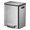 Waste bin (15L + 15L) | EKO EcoCasa Duo matt stainless steel SEK00070 - 1
