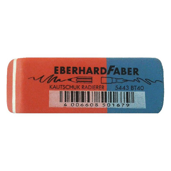 Eraser | Eberhard Faber | red/blue 035191 - 1