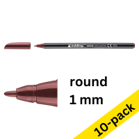 Edding 1200 English red felt tip pen (10-pack)  239564