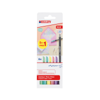 Edding 1200 felt-tip pens pastel colours, 1 mm round (6-pack) 4-1200-6-S999 239434