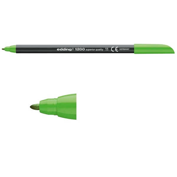 Edding 1200 light green felt tip pen 4-1200011 200968 - 1