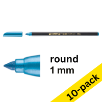 Edding 1200 metallic blue felt tip pen (10-pack)  239561