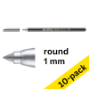 Edding 1200 metallic silver felt tip pen (10-pack) 239593 - 1