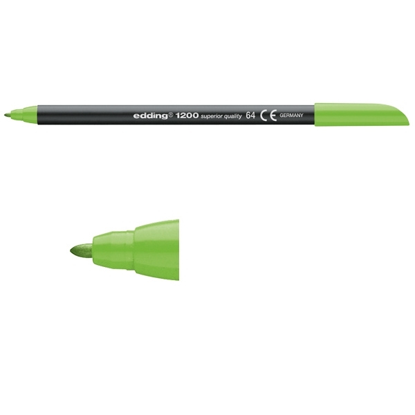 Edding 1200 neon green felt tip pen 4-1200064 200978 - 1