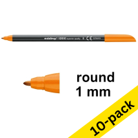 Edding 1200 orange felt tip pen (10-pack)  239581