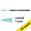 Edding 1200 pastel turquoise felt tip pen (10-pack) 239586 - 1