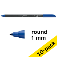 Edding 1200 steel blue felt tip pen (10-pack)  239590