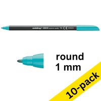Edding 1200 turquoise felt tip pen (10-pack)