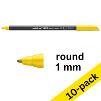 Edding 1200 yellow felt tip pen (10-pack)  239565