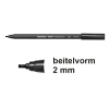 Edding 1255 black calligraphy pen (2mm) (10-pack) 239608 - 1