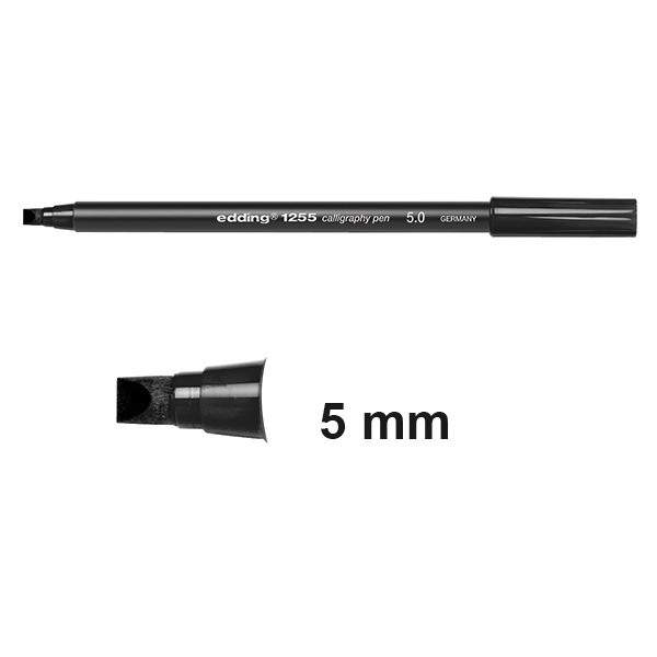 Edding 1255 black calligraphy pen (5mm) 4-125550-001 239163 - 1