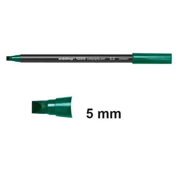 Edding 1255 bottle green calligraphy pen (5mm) 4-125550-025 239166 - 1