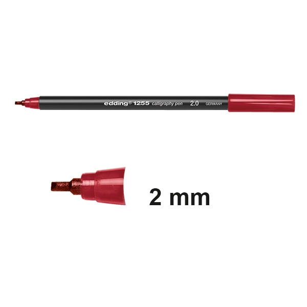 Edding 1255 carmine calligraphy pen (2mm) 4-125520-046 239157 - 1