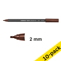 Edding 1255 dark brown calligraphy pen (2mm) (10-pack)