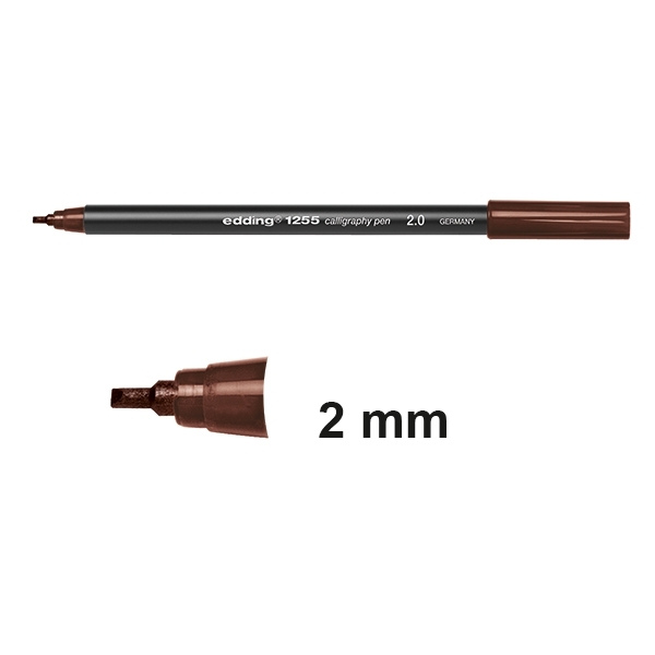 Edding 1255 dark brown calligraphy pen (2mm) 4-125520-018 239155 - 1