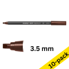 Edding 1255 dark brown calligraphy pen (3.5mm) (10-pack) 239597 - 1