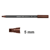 Edding 1255 dark brown calligraphy pen (5mm) (10-pack) 239598 - 1
