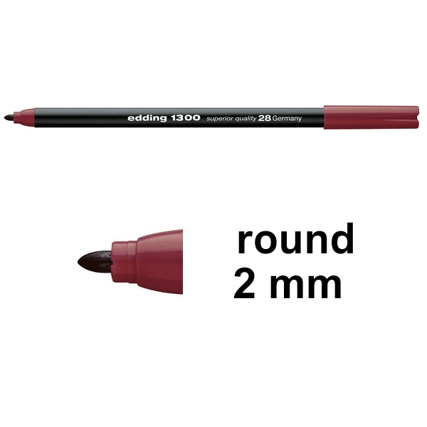 Edding 1300 English red felt tip pen 4-1300028 239025 - 1