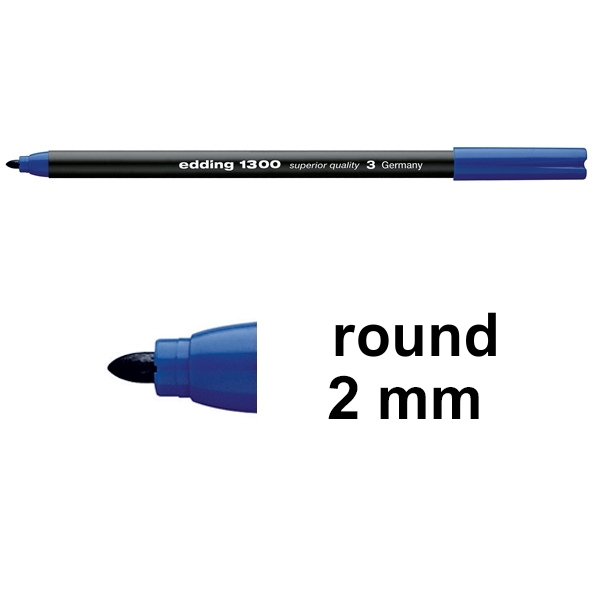 Edding 1300 blue felt tip pen 4-1300003 239002 - 1