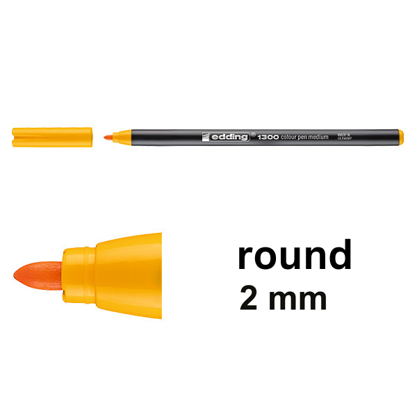 Edding 1300 brilliant yellow felt tip pen 4-1300043 239036 - 1