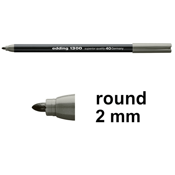 Edding 1300 brown-grey felt tip pen 4-1300040 239034 - 1
