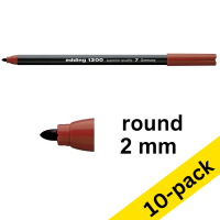 Edding 1300 brown felt tip pen (10-pack)