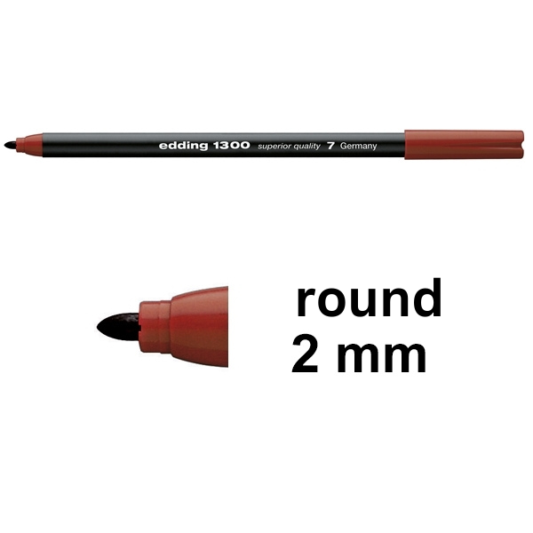 Edding 1300 brown felt tip pen 4-1300007 239006 - 1