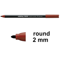 Edding 1300 brown felt tip pen 4-1300007 239006