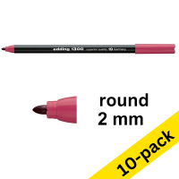 Edding 1300 carmine-red felt tip pen (10-pack)