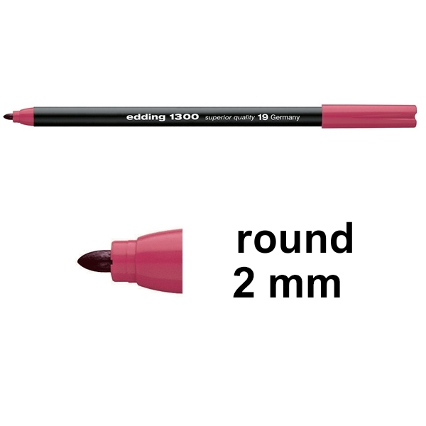 Edding 1300 carmine-red felt tip pen 4-1300019 239018 - 1