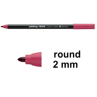 Edding 1300 carmine-red felt tip pen 4-1300019 239018