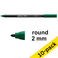 Edding 1300 dark green felt tip pen (10-pack)