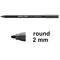 Edding 1300 dark grey felt tip pen 4-1300021 239020