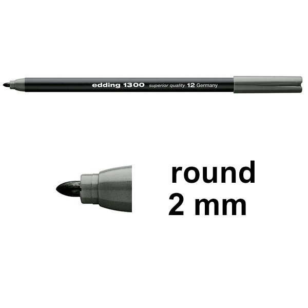 Edding 1300 grey felt tip pen 4-1300012 239011 - 1