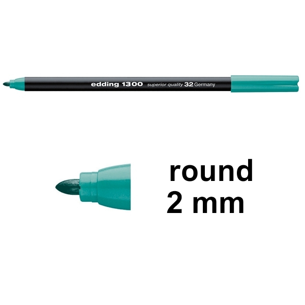 Edding 1300 laurel green felt tip pen 4-1300032 239029 - 1