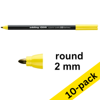 Edding 1300 lemon felt tip pen (10-pack)