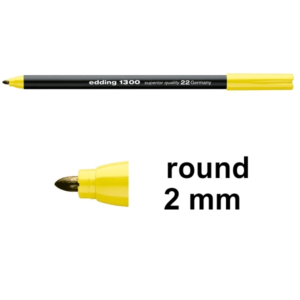 Edding 1300 lemon felt tip pen 4-1300022 239021 - 1