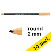Edding 1300 light orange felt tip pen (10-pack)