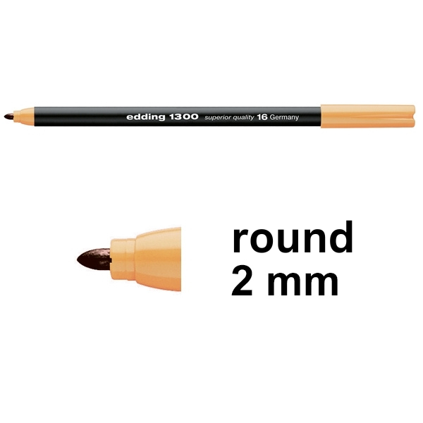 Edding 1300 light orange felt tip pen 4-1300016 239015 - 1