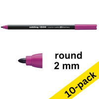 Edding 1300 magenta felt tip pen (10-pack)