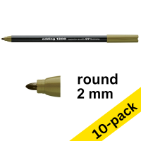 Edding 1300 olive brown felt tip pen (10-pack)