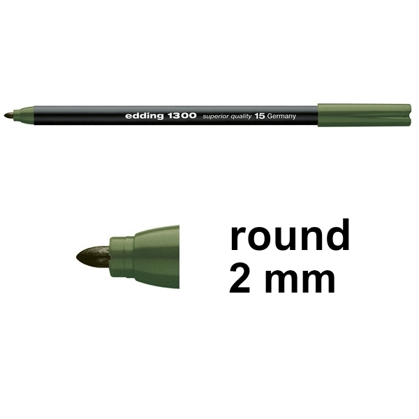 Edding 1300 olive green felt tip pen 4-1300015 239014 - 1