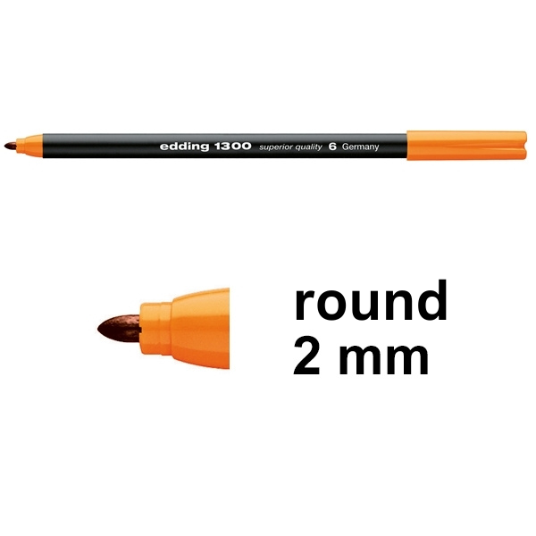 Edding 1300 orange felt tip pen 4-1300006 239005 - 1