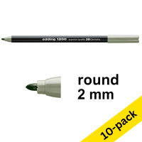 Edding 1300 oyster green felt tip pen (10-pack)