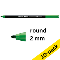 Edding 1300 pale green felt tip pen (10-pack) 239643