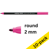 Edding 1300 pink felt tip pen (10-pack)