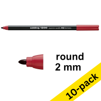 Edding 1300 red-carmine felt tip pen (10-pack)