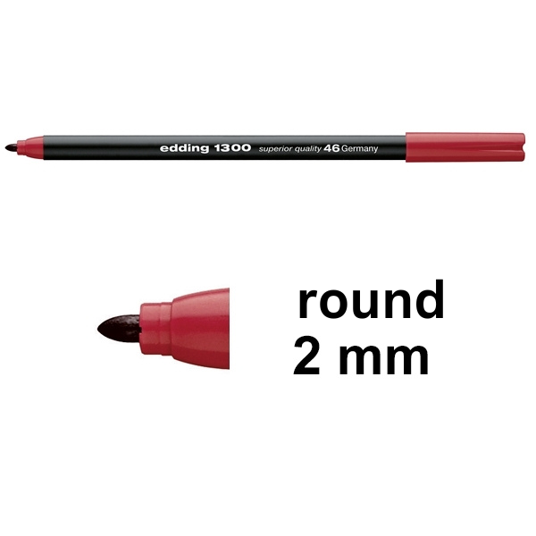 Edding 1300 red-carmine felt tip pen 4-1300046 239038 - 1